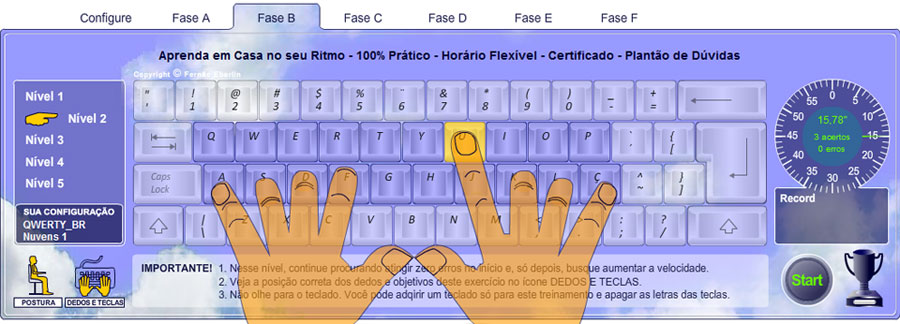 Melhor programa para digitação (Curso de digitar) 